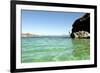 A Man Jumps into a Bay Near Loreto, Baja Sur, Mexico-Bennett Barthelemy-Framed Photographic Print