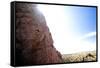 A Man Lead Climbing a Sport Route at Cochise Stronghold in Southern Arizona-Bennett Barthelemy-Framed Stretched Canvas