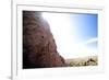 A Man Lead Climbing a Sport Route at Cochise Stronghold in Southern Arizona-Bennett Barthelemy-Framed Photographic Print