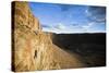 A Man Leads a 5.10C Climb at Vantage in Washington at Sunset-Ben Herndon-Stretched Canvas