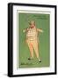 A Man of Cheques: a Fat Wealthy Man Wearing a Checked Suit (Chromolitho)-Dudley Hardy-Framed Giclee Print