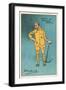 A Man of Regular Habits: Prisoner Holding a Pickaxe (Colour Litho)-Dudley Hardy-Framed Giclee Print