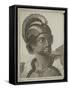 A Man of the Sandwich Islands with His Helmet-John Webber-Framed Stretched Canvas