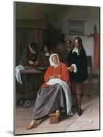 A Man Offering an Oyster to a Woman, C1660-1665-Jan Steen-Mounted Giclee Print