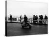 A Man on a Lambretta Scooter, Taking Part in the Daily Express Rally, 1953-null-Stretched Canvas