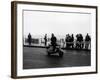 A Man on a Lambretta Scooter, Taking Part in the Daily Express Rally, 1953-null-Framed Photographic Print