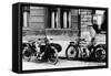 A Man on a Norton Bike, Model 16H 490CC SV, 1924-null-Framed Stretched Canvas