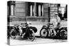 A Man on a Norton Bike, Model 16H 490CC SV, 1924-null-Stretched Canvas