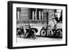 A Man on a Norton Bike, Model 16H 490CC SV, 1924-null-Framed Photographic Print