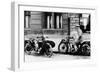 A Man on a Norton Bike, Model 16H 490CC SV, 1924-null-Framed Photographic Print