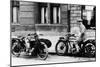 A Man on a Norton Bike, Model 16H 490CC SV, 1924-null-Mounted Photographic Print