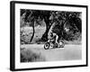 A Man on a Norton Bike Taking Part in the Belgian Grand Prix, 1924-null-Framed Photographic Print