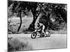 A Man on a Norton Bike Taking Part in the Belgian Grand Prix, 1924-null-Mounted Photographic Print