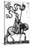 A Man on Horseback, 1576-Melchior Lorck-Stretched Canvas