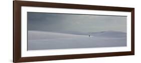 A Man on the Sand Dunes in Lencois Maranhenses National Park on a Stormy Afternoon-Alex Saberi-Framed Photographic Print