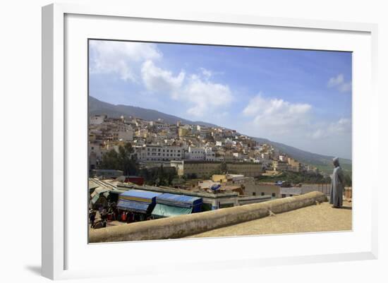 A Man Overlooking, Idriss, Morocco, North Africa, Africa-Simon Montgomery-Framed Photographic Print