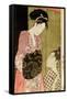 A Man Painting a Woman-Kitagawa Utamaro-Framed Stretched Canvas