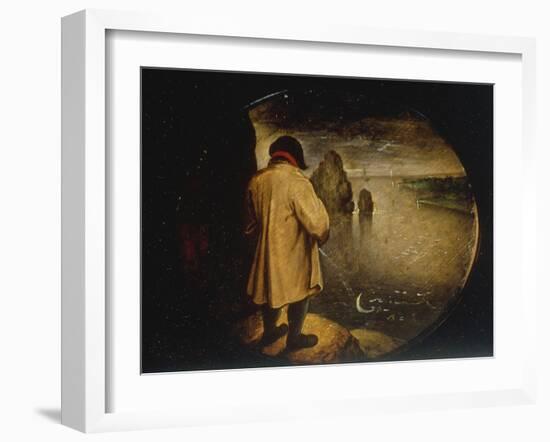 A Man Pissing on the Moon-Pieter Breugel the Elder-Framed Giclee Print