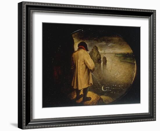 A Man Pissing on the Moon-Pieter Breugel the Elder-Framed Giclee Print