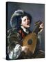 A Man Playing a Lute, 1624-Hendrick Ter Brugghen-Stretched Canvas