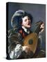 A Man Playing a Lute, 1624-Hendrick Ter Brugghen-Stretched Canvas