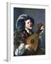 A Man Playing a Lute, 1624-Hendrick Ter Brugghen-Framed Giclee Print