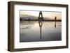 A Man Playing a Saxophone in Front of the Eiffel Tower, Paris, France, Europe-Julian Elliott-Framed Photographic Print