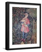 A Man Playing the Bagpipes-null-Framed Giclee Print