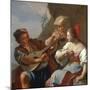 A Man Playing the Lute-Pietro Bardellino-Mounted Giclee Print