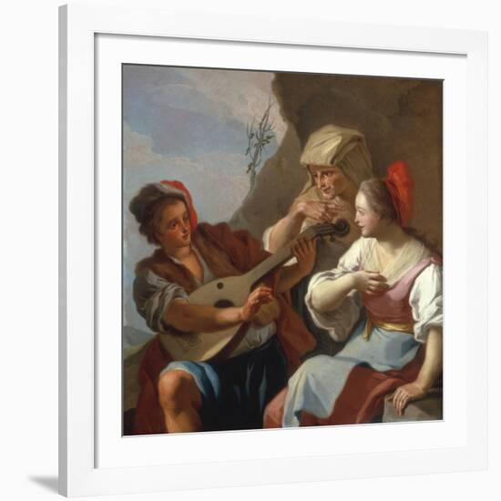 A Man Playing the Lute-Pietro Bardellino-Framed Giclee Print