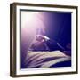 A Man Reading a Book-graphicphoto-Framed Photographic Print