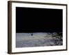 A Man Rows His Scull on Carnegie Lake-null-Framed Photographic Print