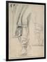 A Man's Booted Legs, and Cloak Descending (Black and Red Chalk on Paper)-Sir Anthony Van Dyck-Framed Giclee Print