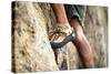 A Man's Climbing Shoe in Low Depth of Field at Granite Point in Eastern Washington-Ben Herndon-Stretched Canvas