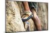 A Man's Climbing Shoe in Low Depth of Field at Granite Point in Eastern Washington-Ben Herndon-Mounted Photographic Print