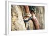 A Man's Climbing Shoe in Low Depth of Field at Granite Point in Eastern Washington-Ben Herndon-Framed Photographic Print