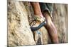 A Man's Climbing Shoe in Low Depth of Field at Granite Point in Eastern Washington-Ben Herndon-Mounted Photographic Print