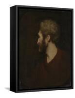 A Man's Head-Sir Joshua Reynolds-Framed Stretched Canvas