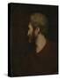 A Man's Head-Sir Joshua Reynolds-Stretched Canvas
