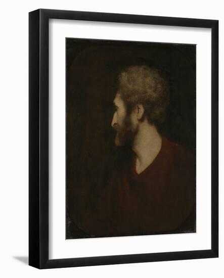 A Man's Head-Sir Joshua Reynolds-Framed Giclee Print