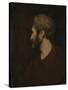 A Man's Head-Sir Joshua Reynolds-Stretched Canvas