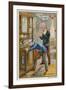 A Man Searching for a Bottle of Vintage Brandy-null-Framed Giclee Print