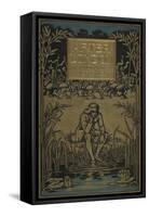 A Man Sitting by a Pond-null-Framed Stretched Canvas