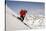 A Man Ski Drops into the Heel in the Wasatch Mountains, Utah-Louis Arevalo-Stretched Canvas