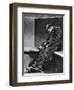 A Man Sleeping on Blackfriars Bridge, London, 1926-1927-Walter Benington-Framed Giclee Print