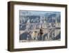 A Man Stands on the Edge of the Fish River Canyon, Namibia, Africa-Alex Treadway-Framed Photographic Print