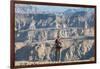 A Man Stands on the Edge of the Fish River Canyon, Namibia, Africa-Alex Treadway-Framed Photographic Print