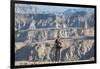 A Man Stands on the Edge of the Fish River Canyon, Namibia, Africa-Alex Treadway-Framed Photographic Print