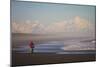 A Man Teasdale Fatbiking On A Remote Beach Near Yakutat, Alaska-Ryan Krueger-Mounted Photographic Print