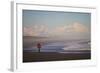 A Man Teasdale Fatbiking On A Remote Beach Near Yakutat, Alaska-Ryan Krueger-Framed Photographic Print